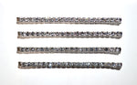 Four Pack Rhinestone Bobby Pin Hair Clips