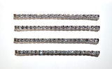 Four Pack Rhinestone Bobby Pin Hair Clips