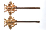 Gold Bee Hair Clips
