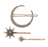 Moon & Stars Hair Clip Set