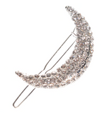 Silver Moon Hair Clip