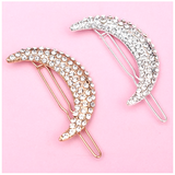 Silver Moon Hair Clip