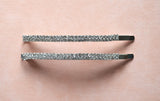 Double Rhinestone Hair Clip